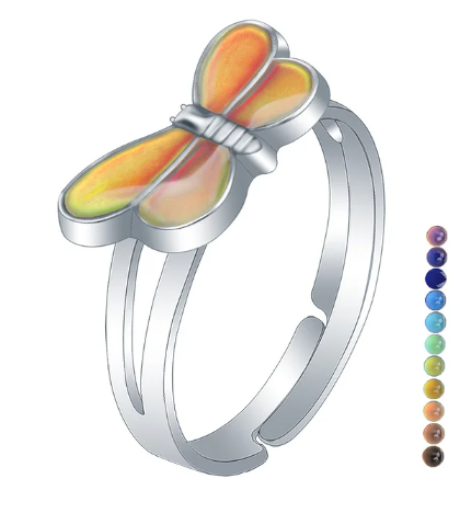 Petite Butterfly Mood Ring