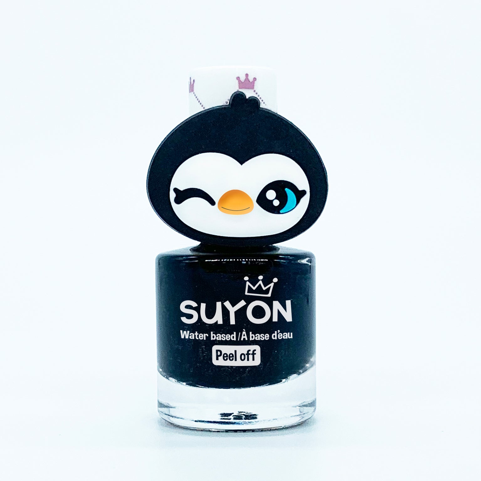 Penguin Black & Gold Ring Nail Polish - Water Based Polish
