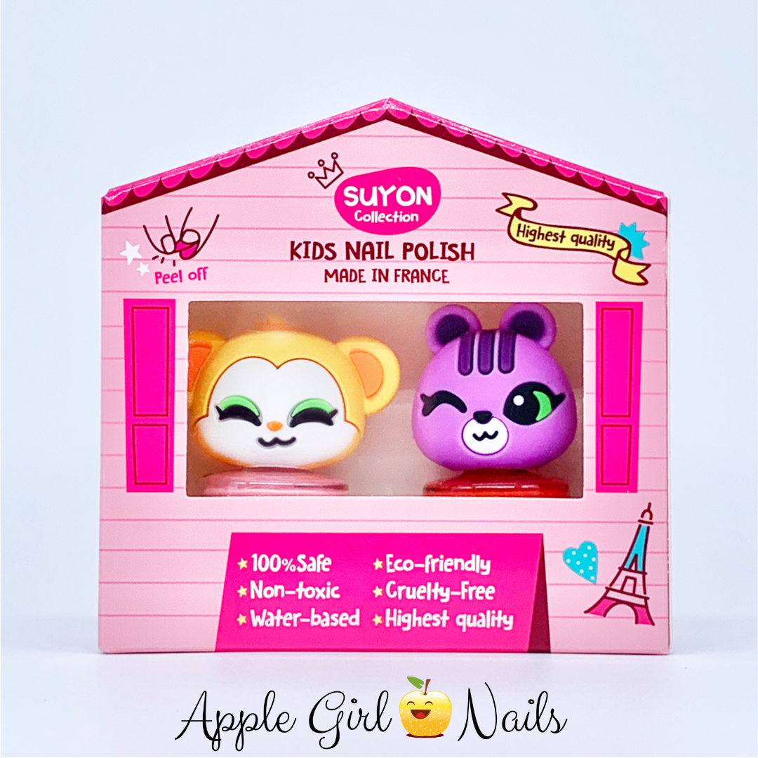Gift Set Light Pink & Bright Red - Water Based Polish